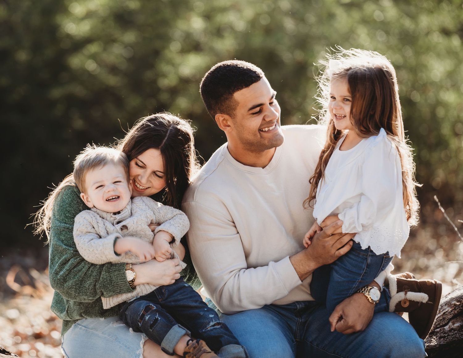 Family portrait session outdoor lifestyle Waco TX Sudden Joy Visuals