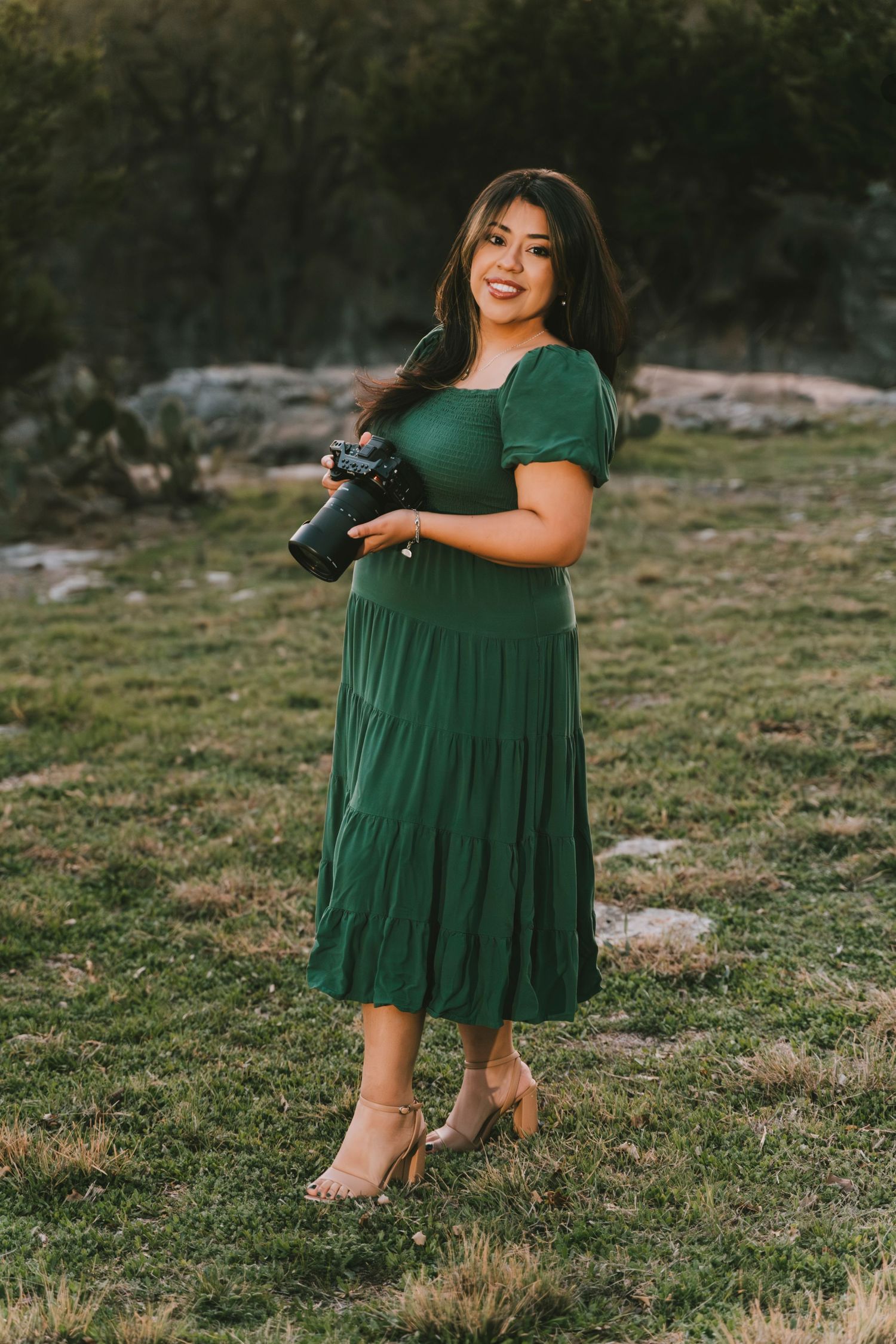Woman professional headshot outdoor portrait Waco TX Sudden Joy Visuals