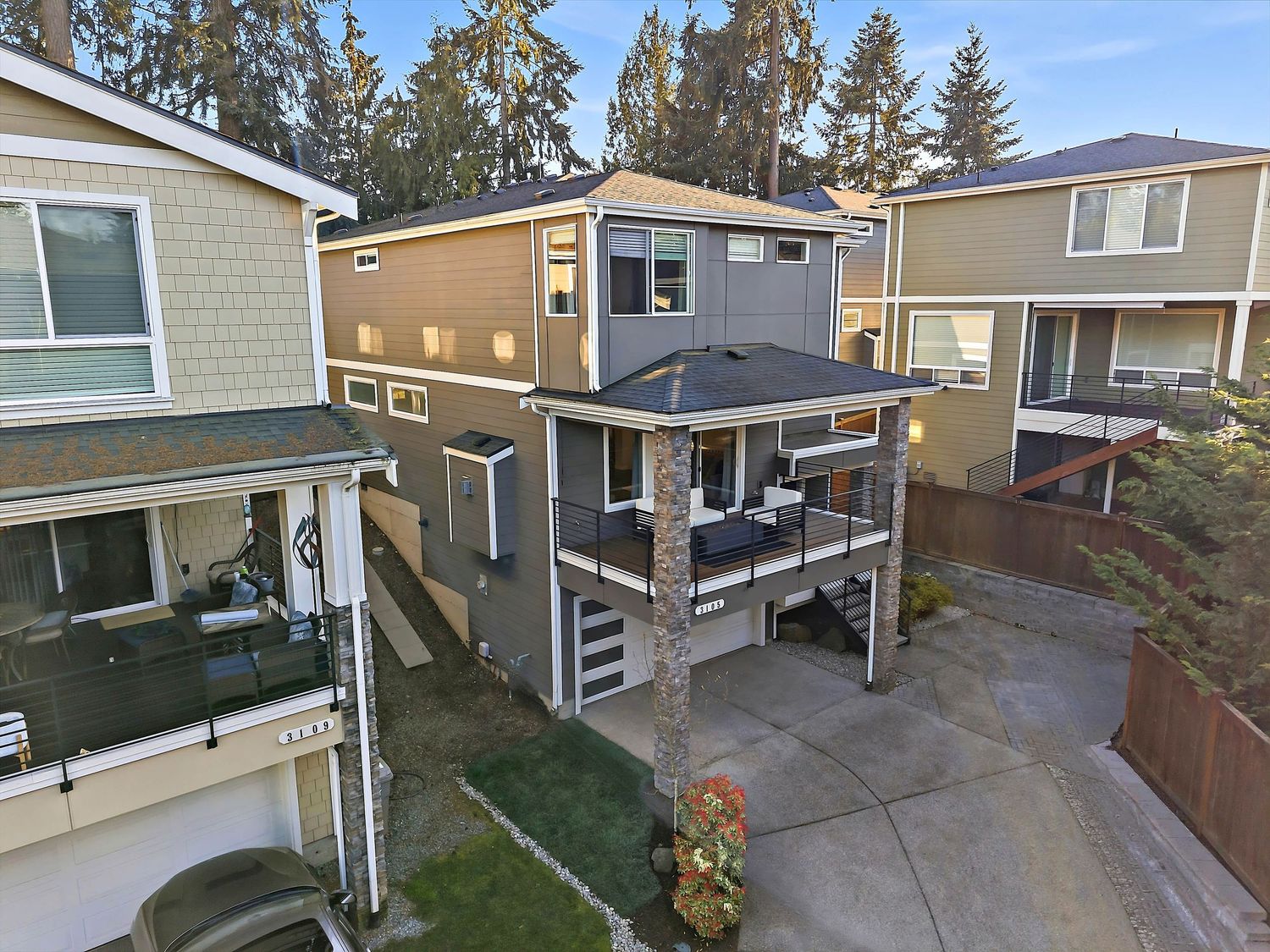 Drone photo for real estate photography in Sammamish, Washington