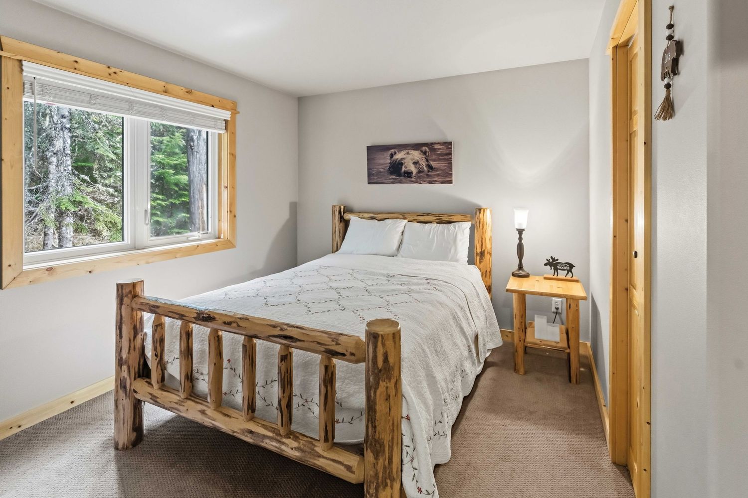 Bedroom shot for real estate photography in North Bend Washington