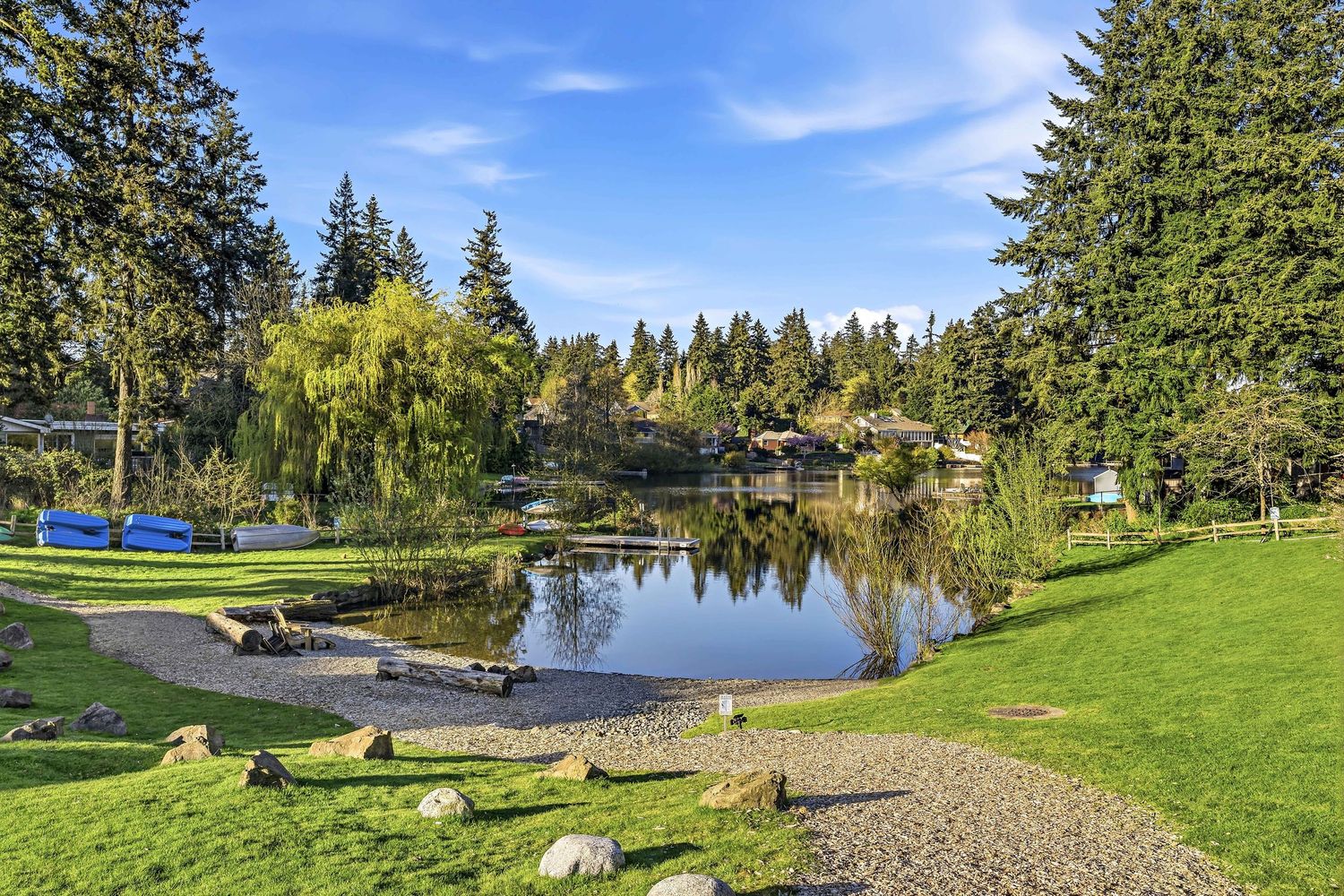 Lake photo for real estate photography in Burien, Washington