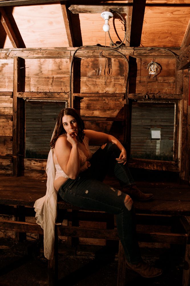 Vintage-inspired photoshoot with wooden post office boxes creating rustic ambiance.