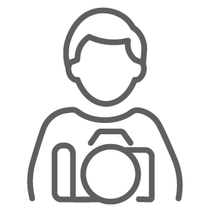 Row of simple user avatar icons showing head and shoulder outlines in gray.