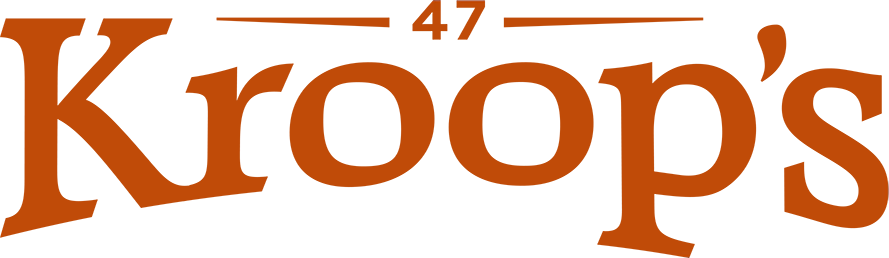 Vintage-style orange text logo reading 'Kroops'.