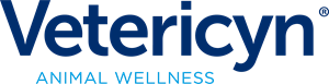 Blue Vetericyn Animal Wellness logo with white text.