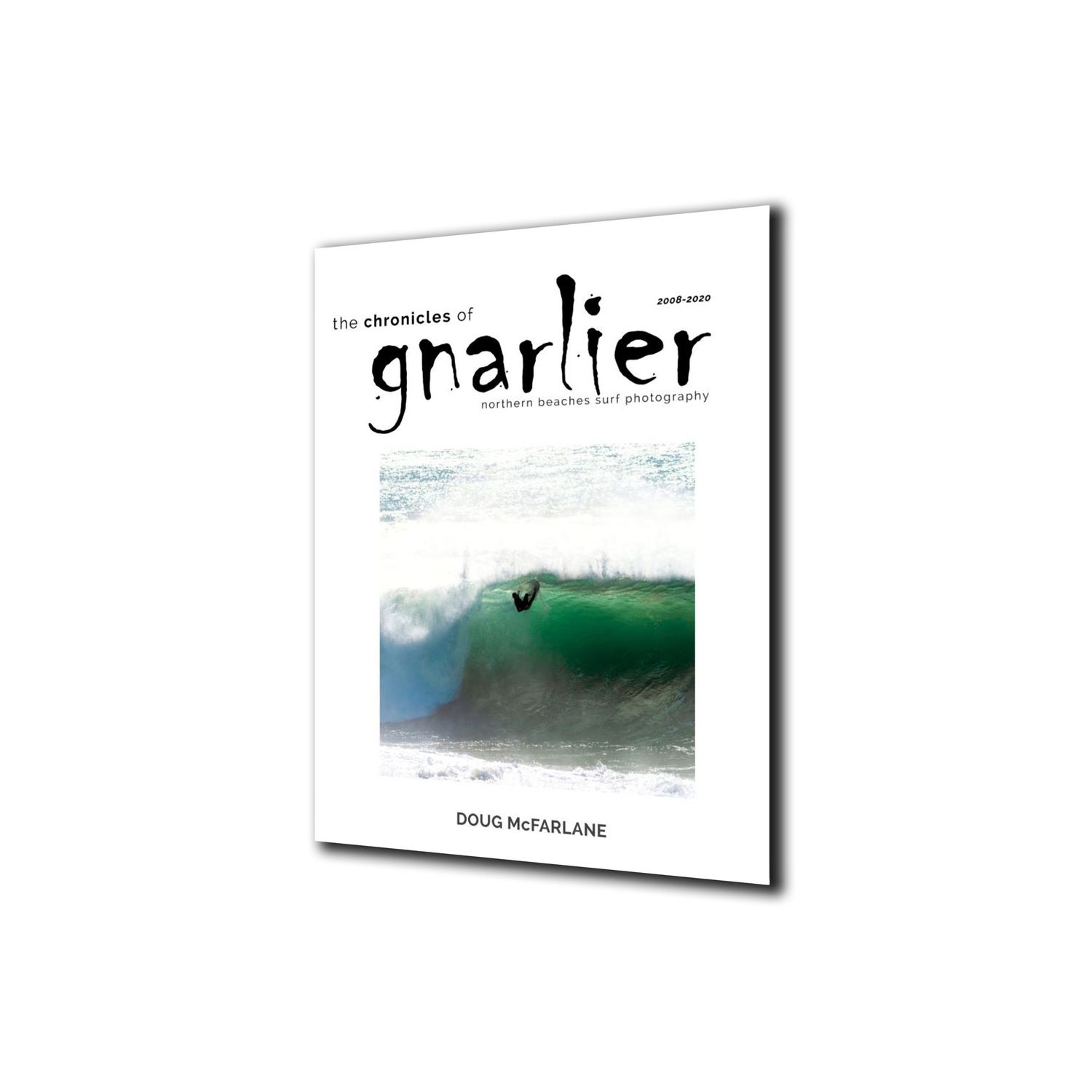 An image showing the cover of my surf photo book The Chronicles of Gnarlier