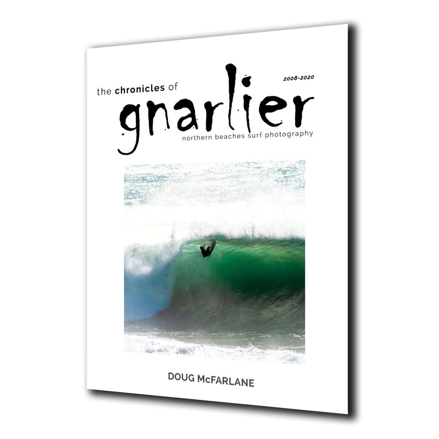 An image of the cover of my surf photo book The Chronicles of Gnarlier
