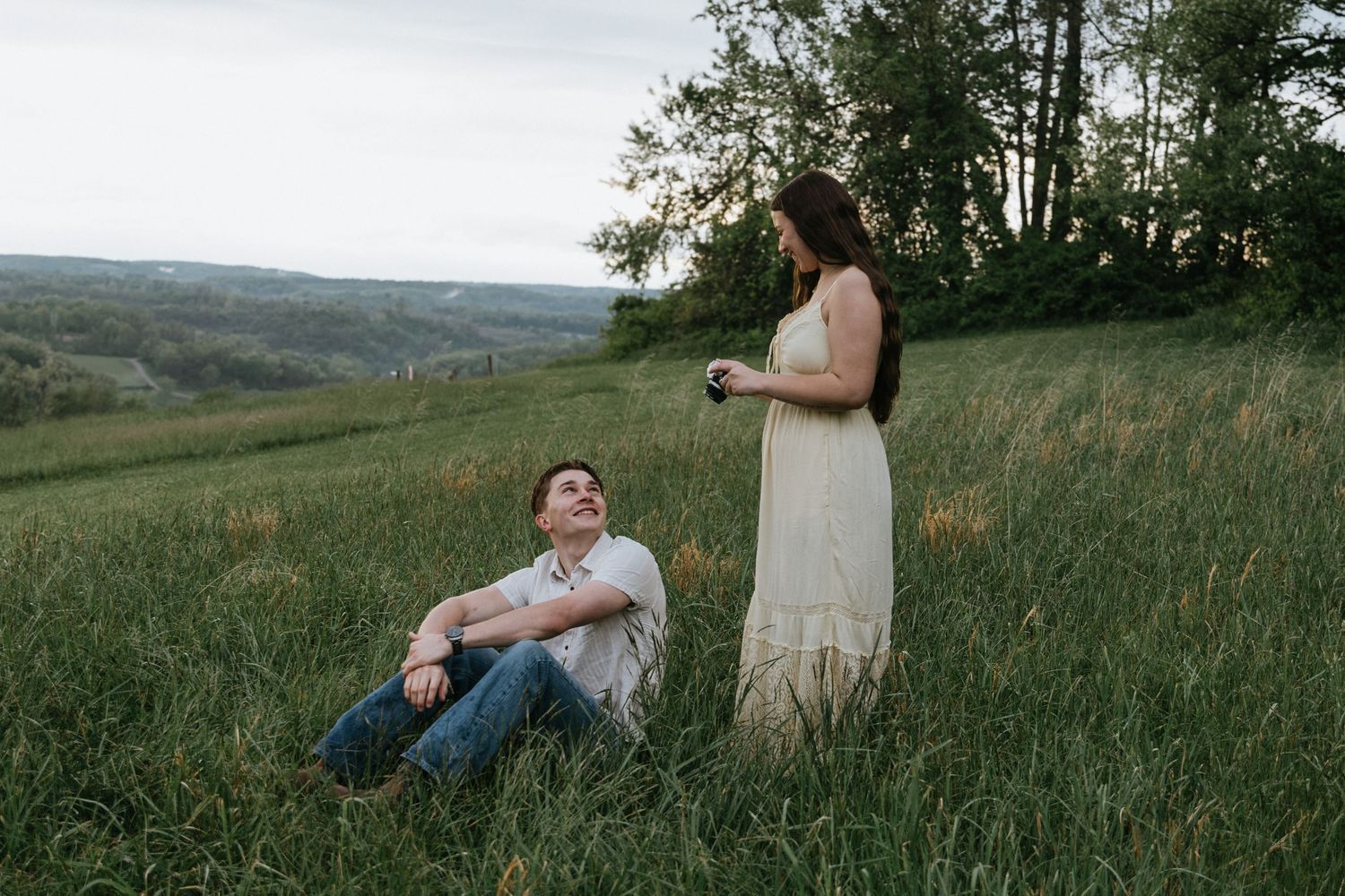 Outdoor couples' portrait by Cortny Jo Photography