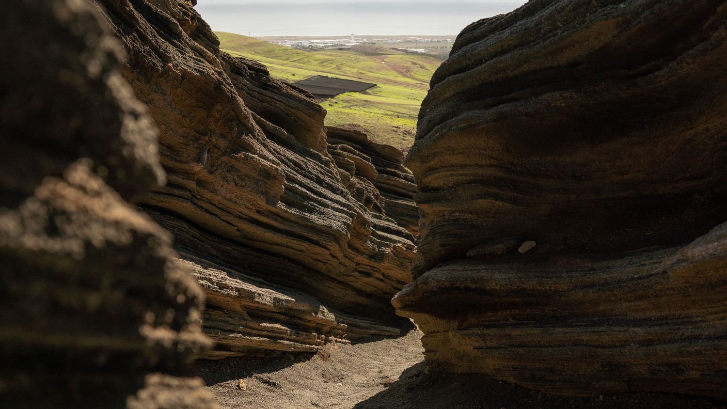Cinematic volcanic landscape photography Timanfaya 
National Park Lanzarote — fine art print