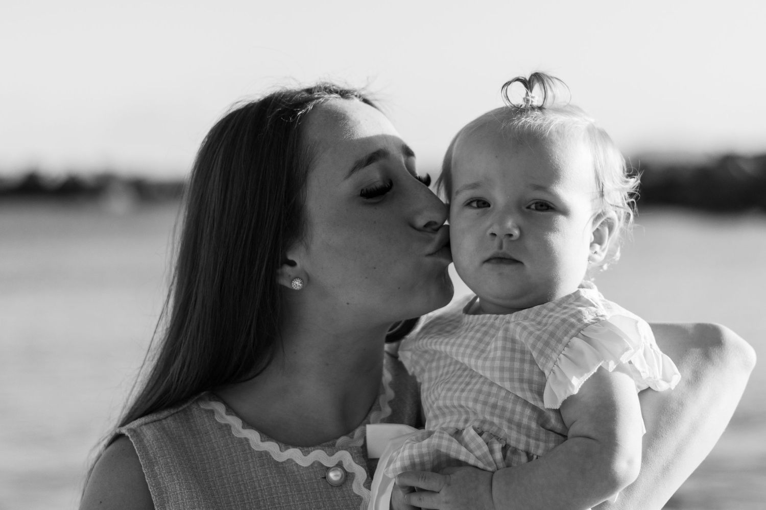 Family photoshoot on Playa Blanca Beach Lanzarote at 
sunset — natural light holiday photography session