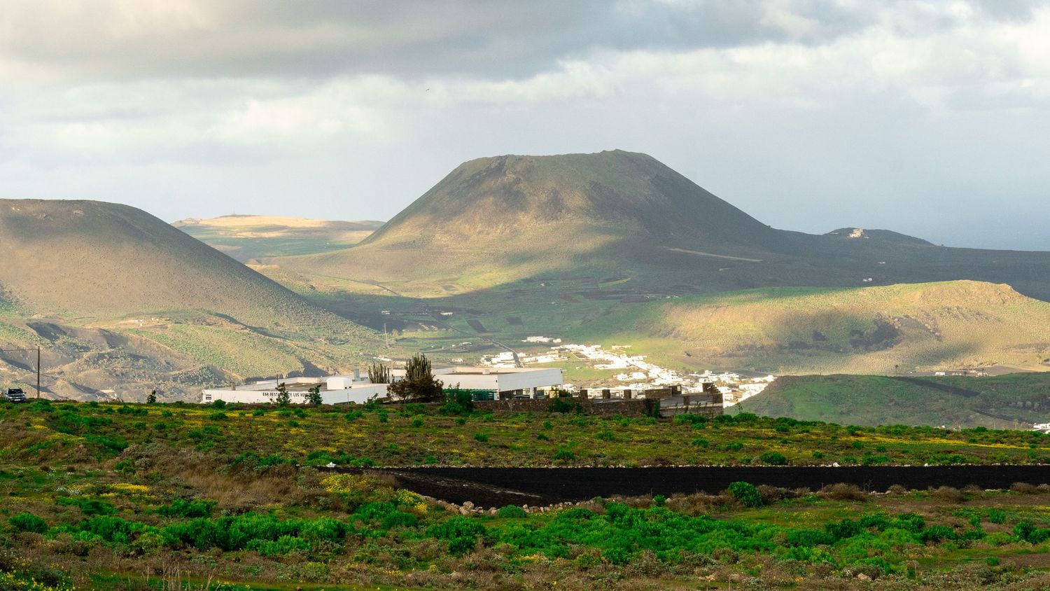 Cinematic volcanic landscape photography Timanfaya 
National Park Lanzarote — fine art print