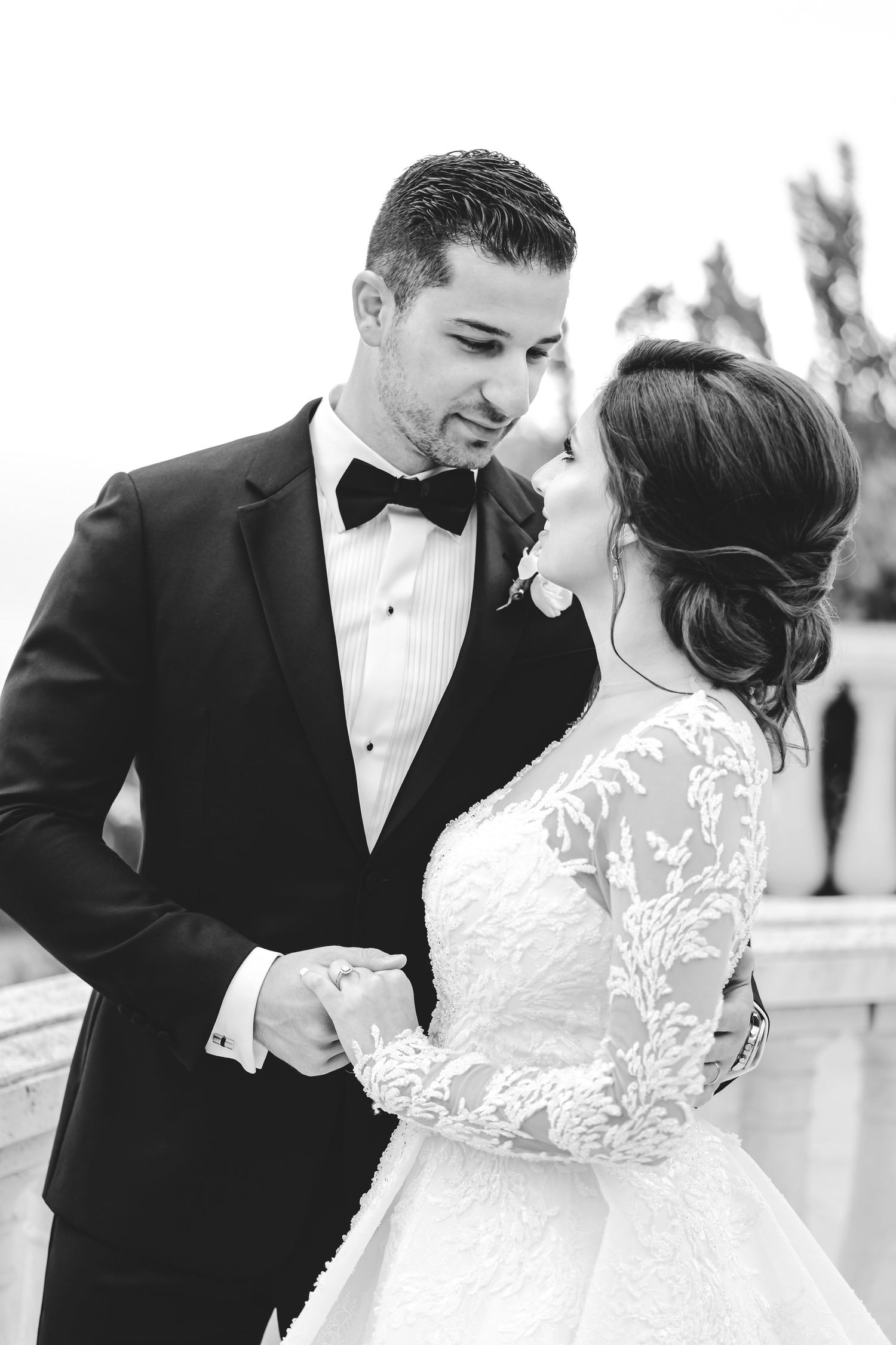 Laguna Beach wedding couple portrait