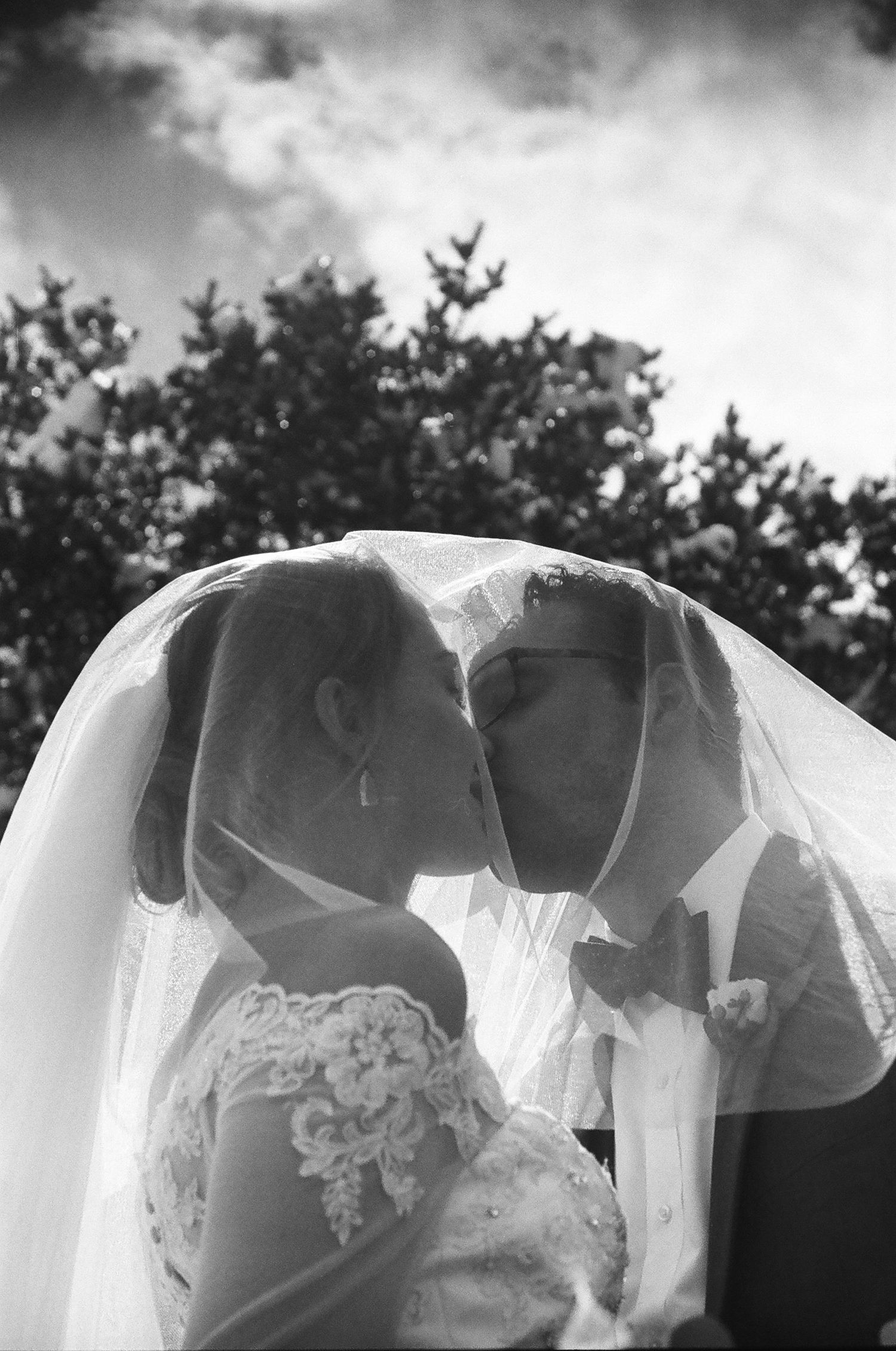 Intimate wedding moment California