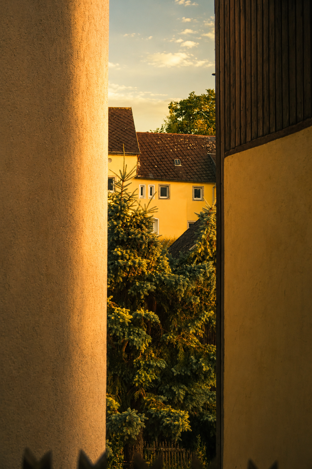 Haus am Waldrand in Bayern.