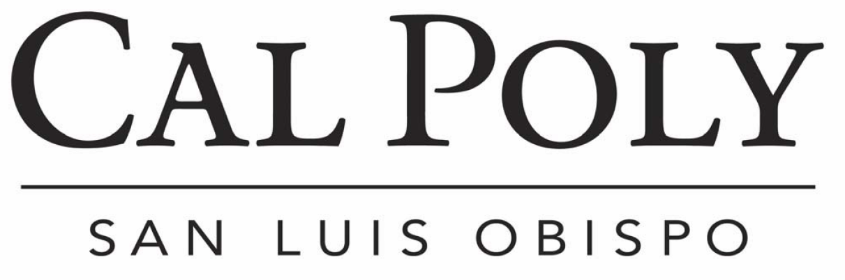 Cal Poly San Luis Obispo official university logo in classic black serif typography.