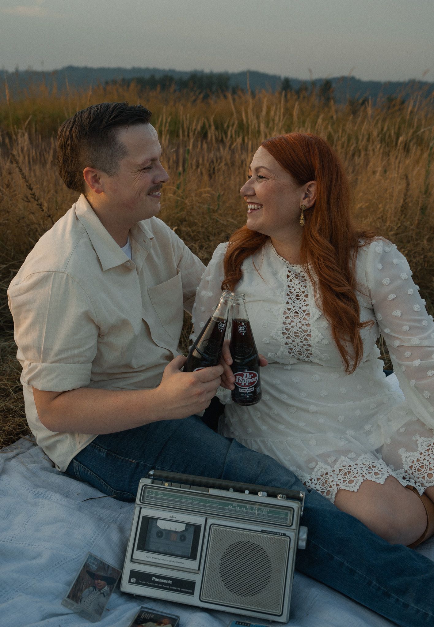 Timeless, classic props used in engagement session