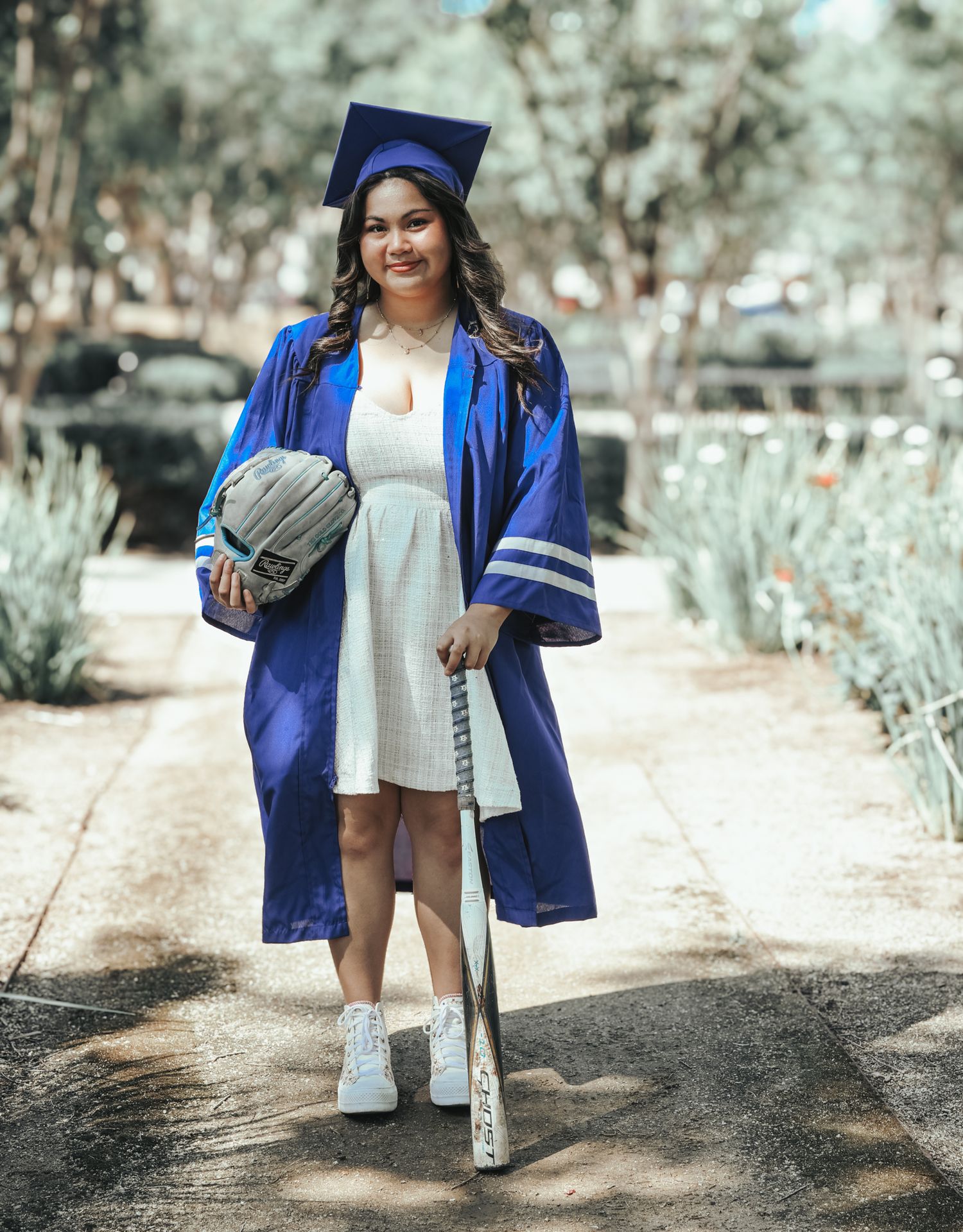 Outdoor senior portrait session in Mountain House CA with natural light and story‑driven, expressive posing