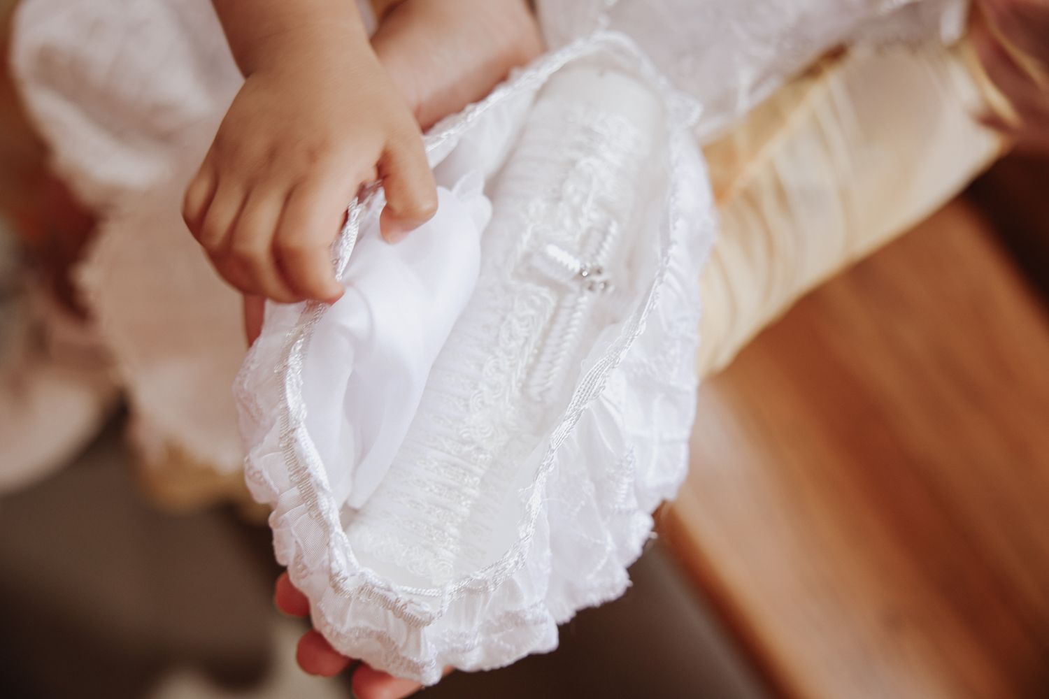 Baptism event photo capturing a meaningful religious moment with family and loved ones