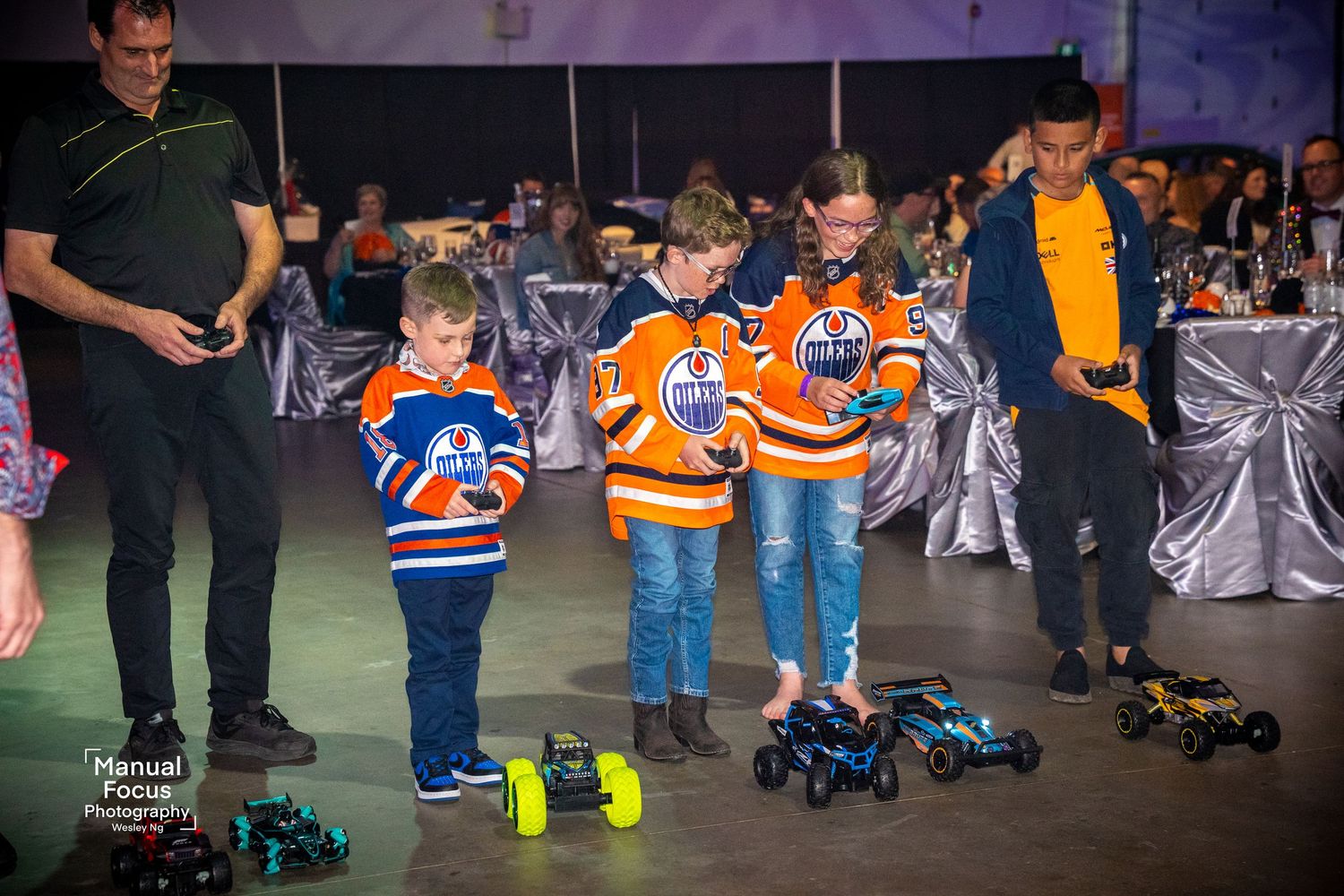 An RC car race was held during the gala.