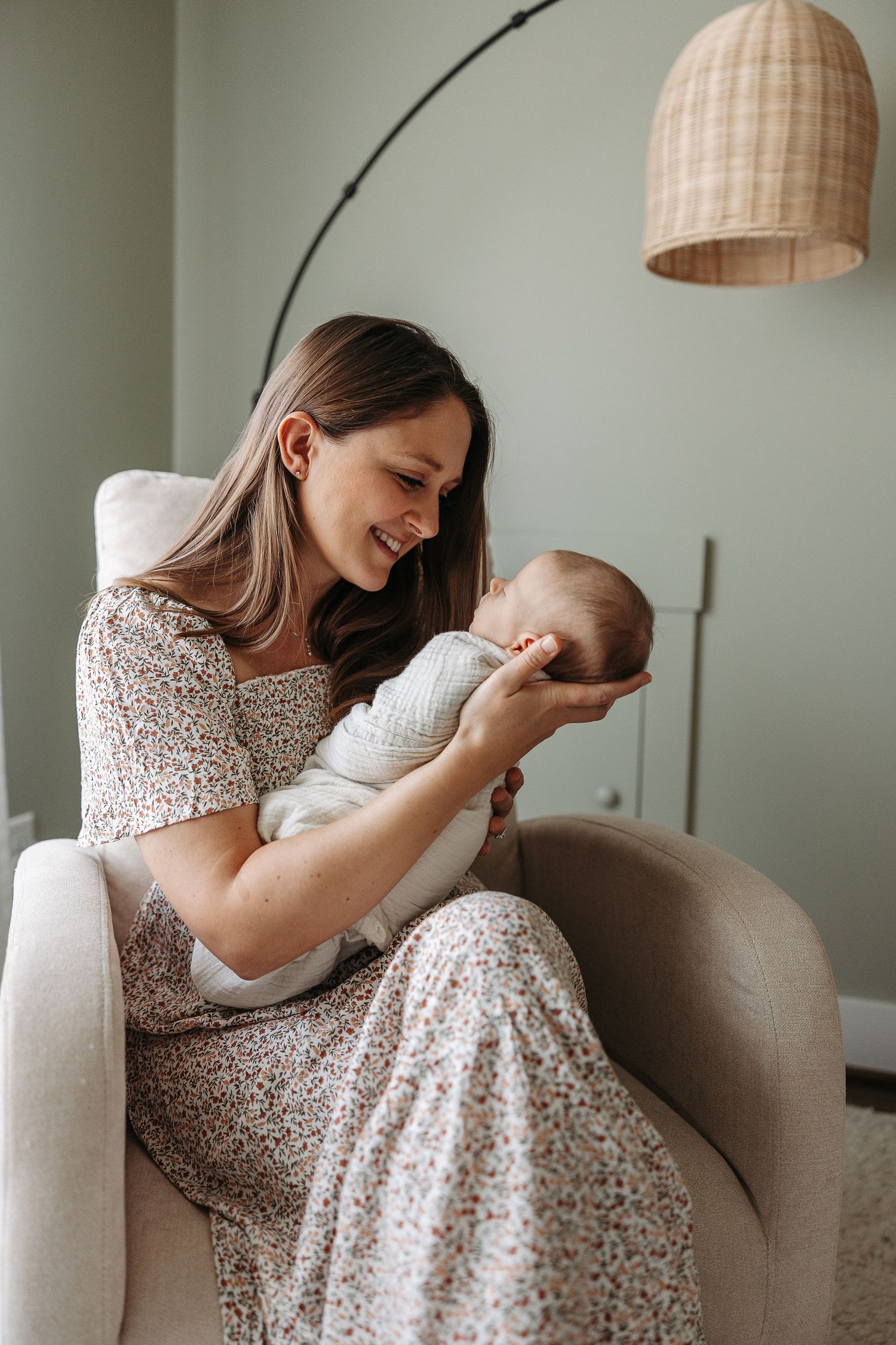 Newborn baby sleeping peacefully | Karina Thomson Photography Raleigh NC