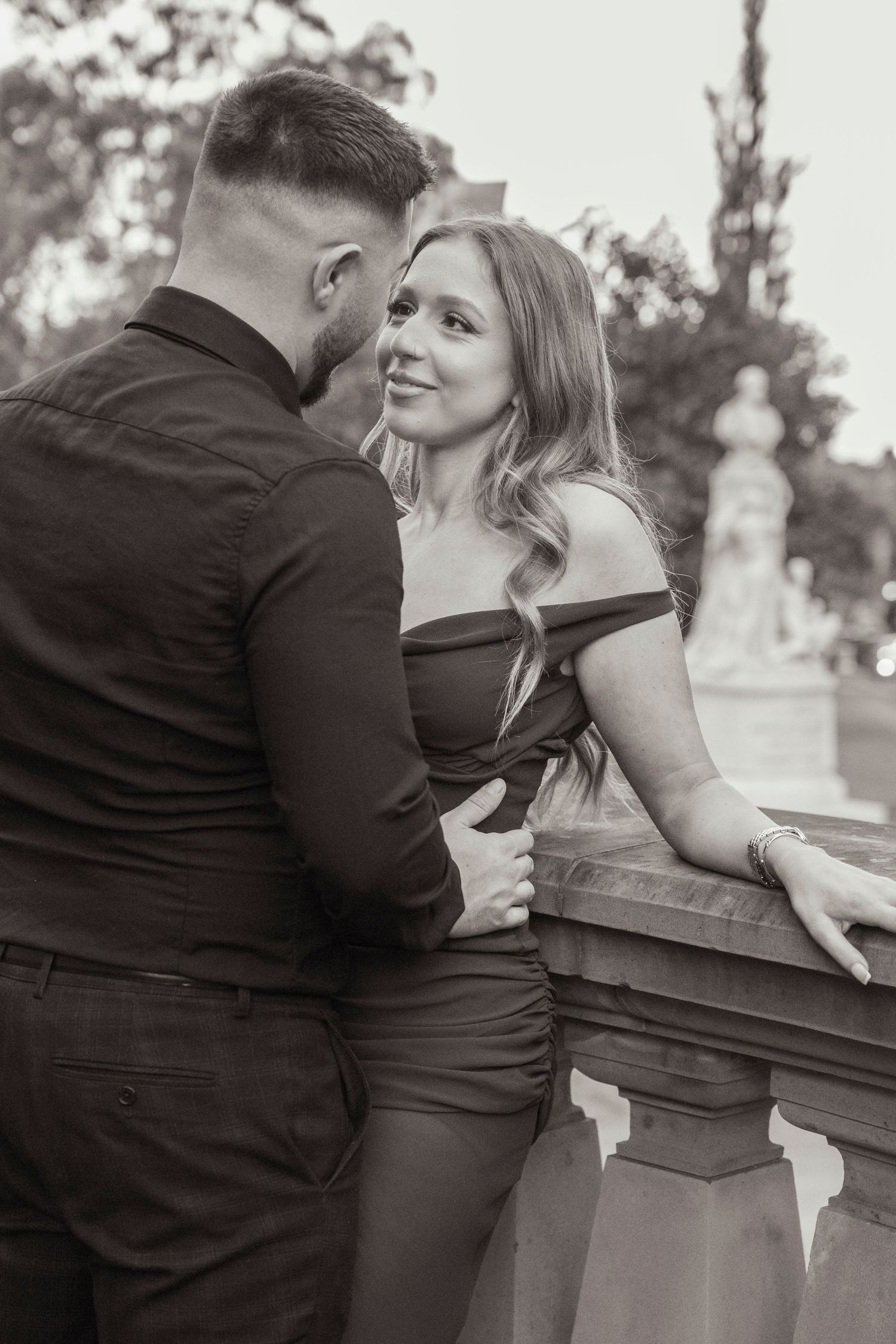 Melbourne engagement photos at the historic Old Treasury Building.