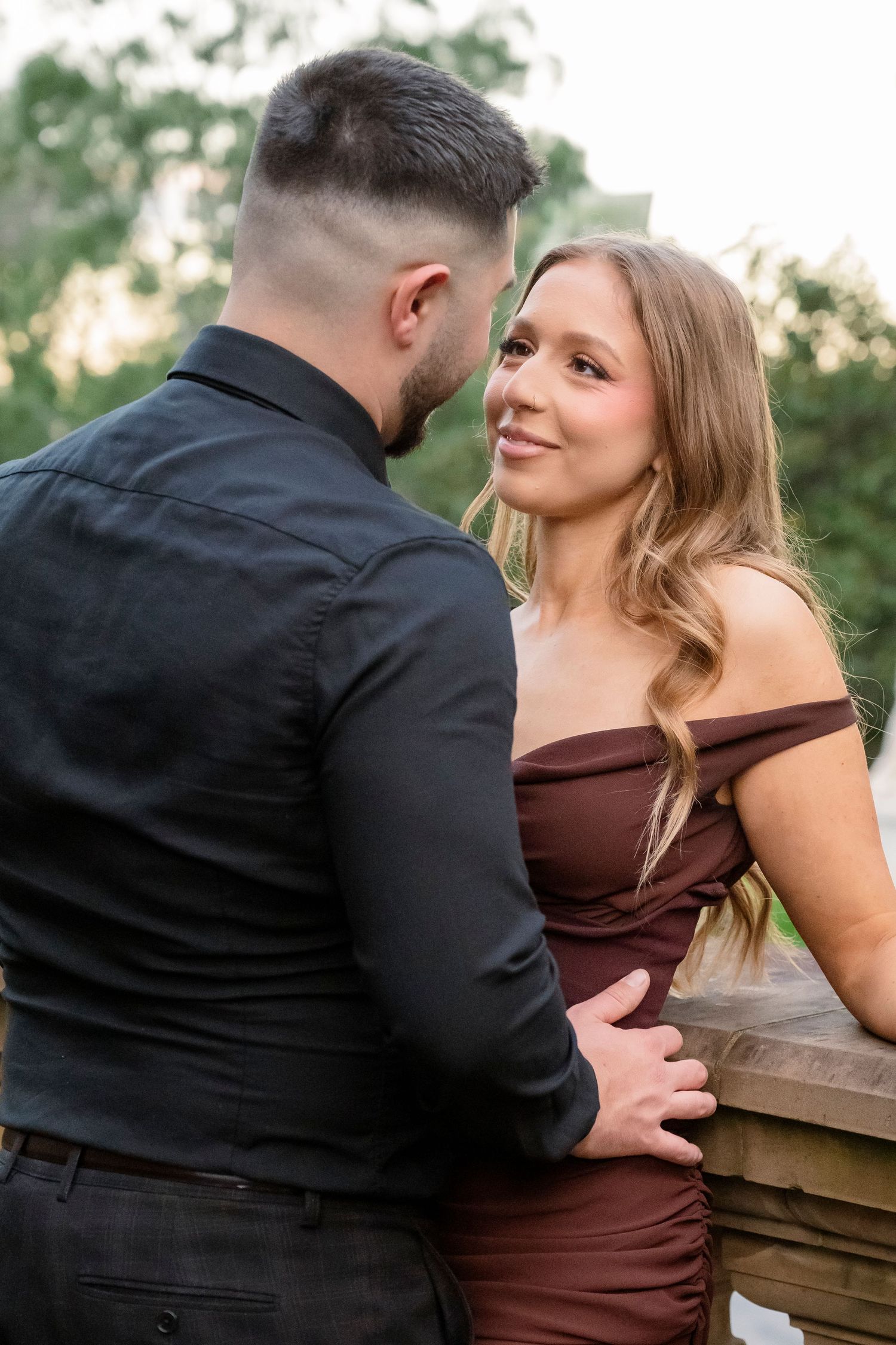Melbourne engagement photos at the historic Old Treasury Building.