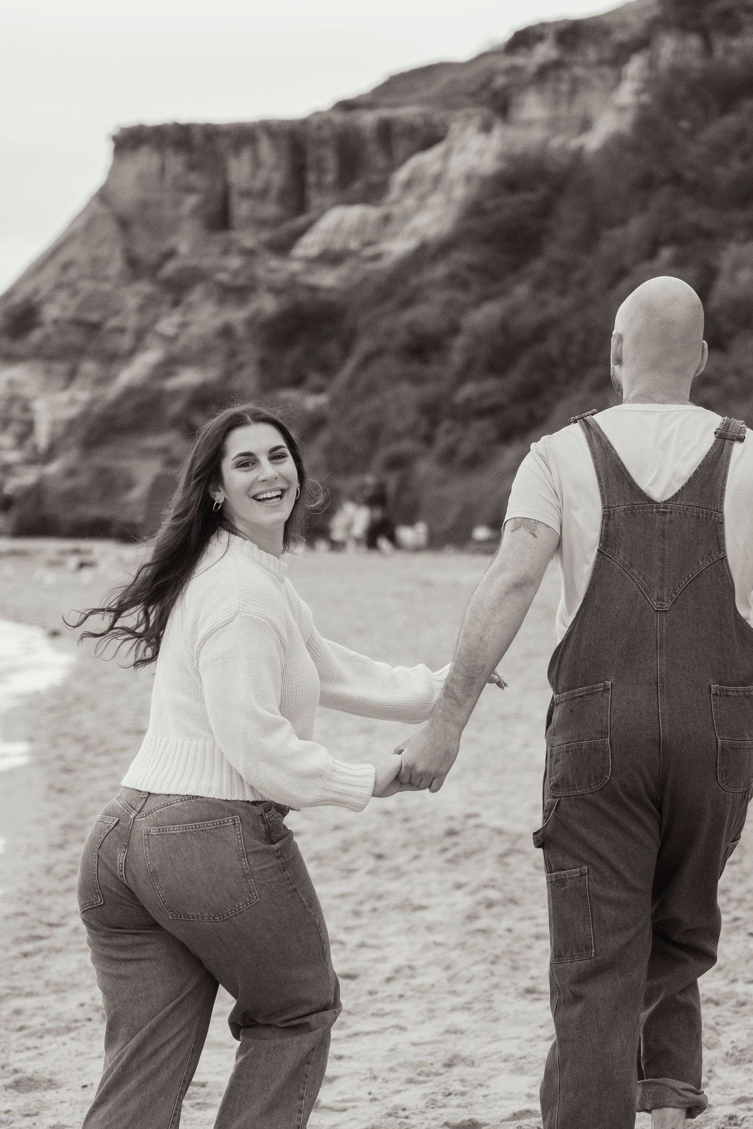 Beach engagement photos