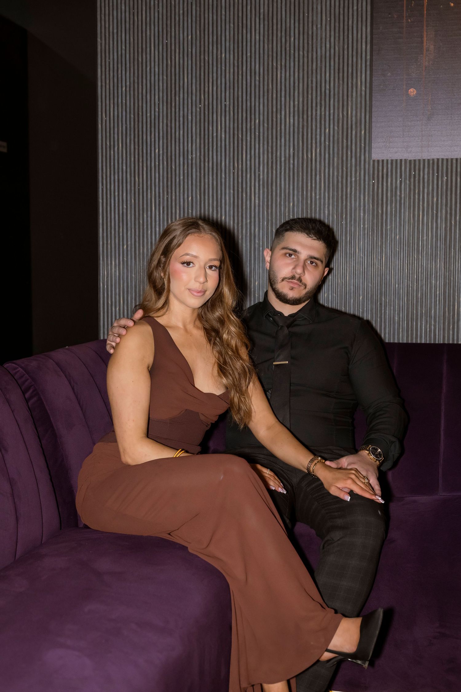 Editorial engagement photography inside a Melbourne CBD bar.