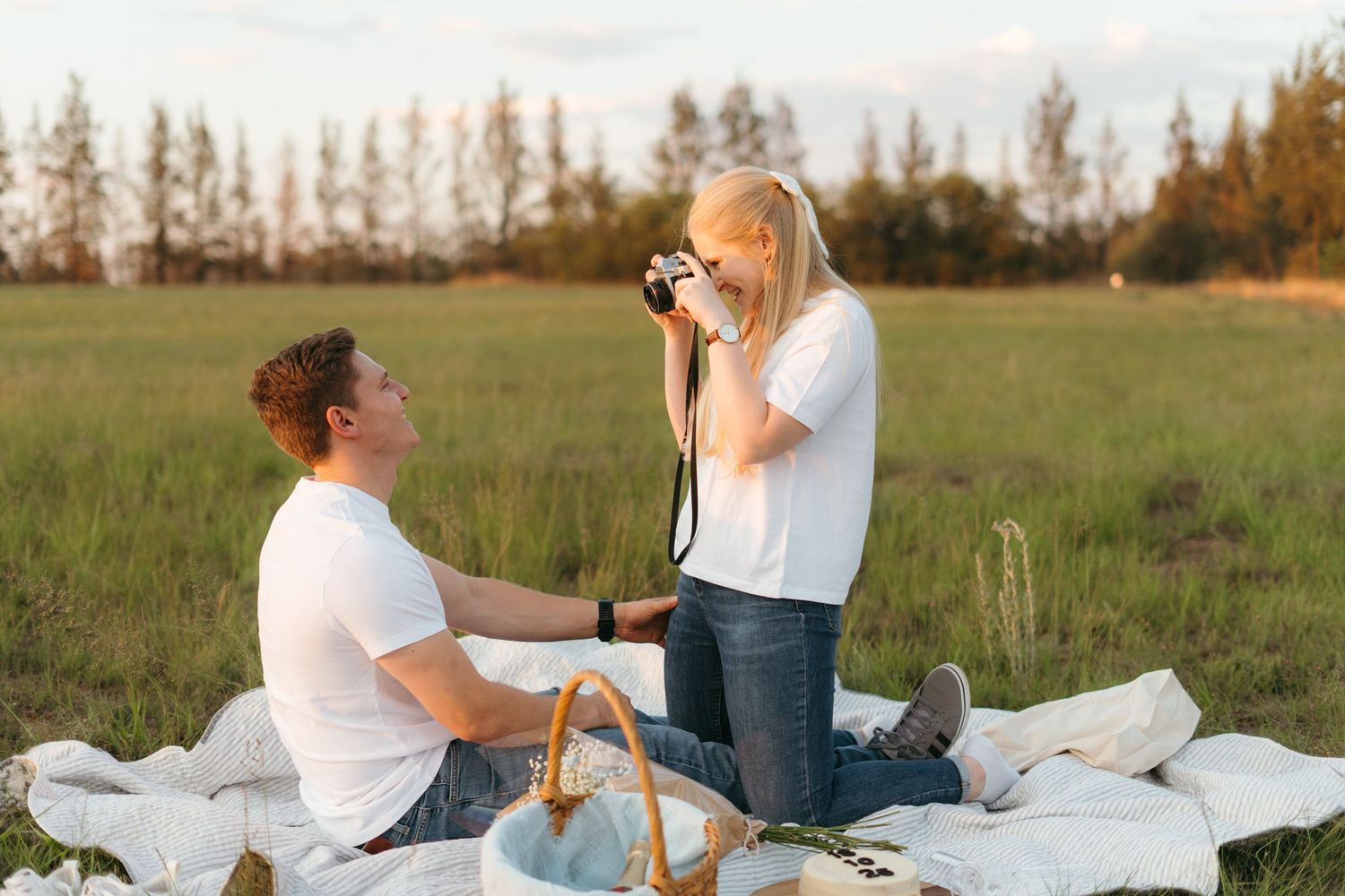 Romantic outdoor picnic scene at Rosemary Hill, Pretoria