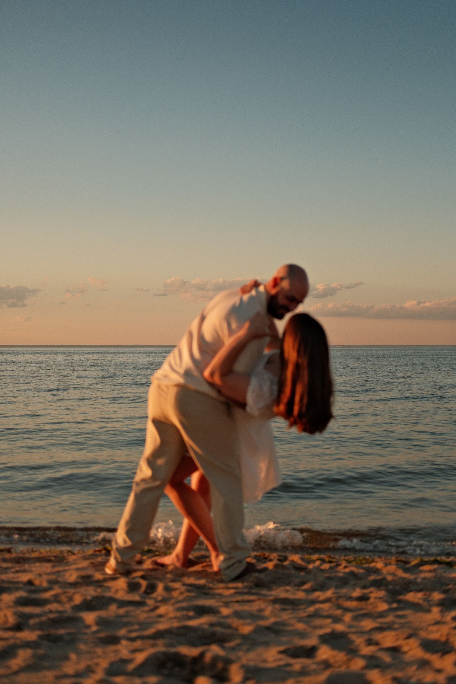 Creative engagement photo with intentional blur and vibrant natural tones.