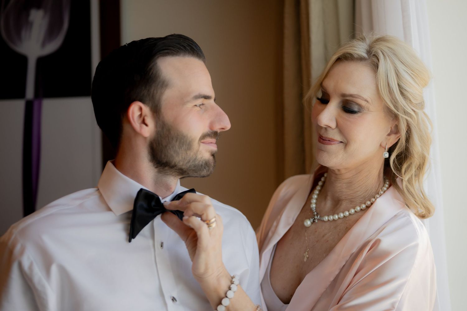 Intimate pre-wedding moments captured in soft natural light.