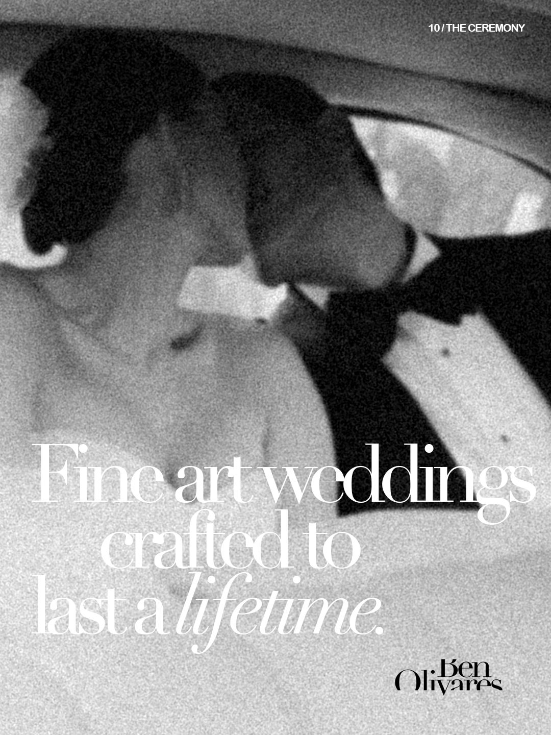 Black and white fine art wedding photo of couple kissing in car, by Ben Olivares photography.