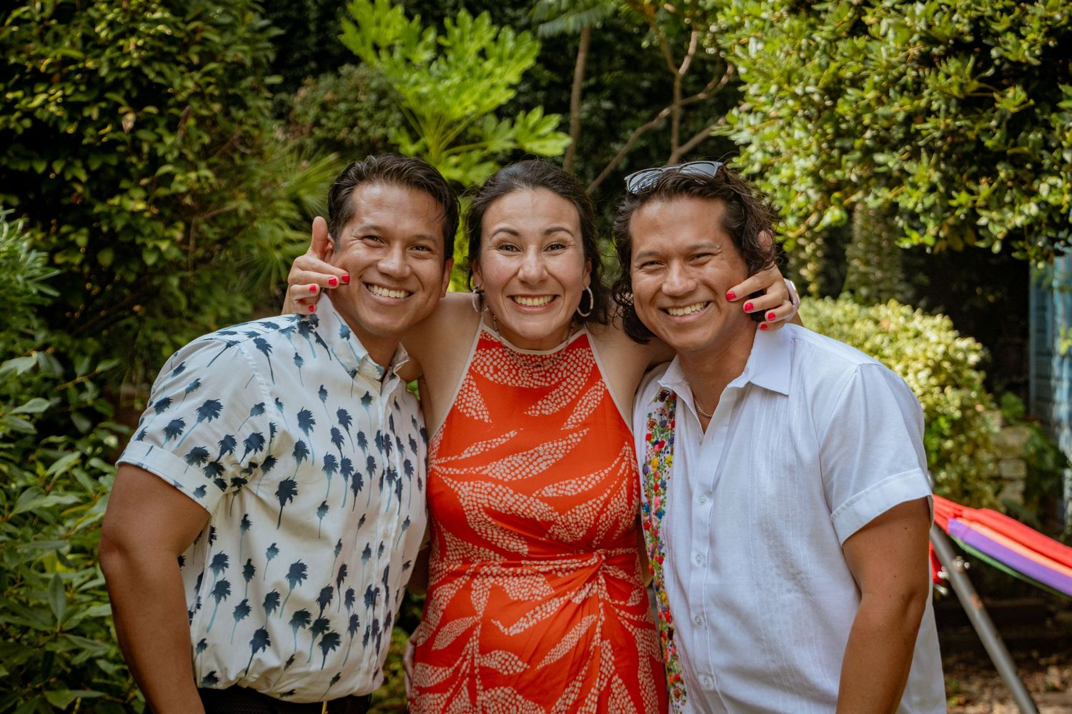 happy picture of siblings after wedding ceremony in the Kitchener–Waterloo Region