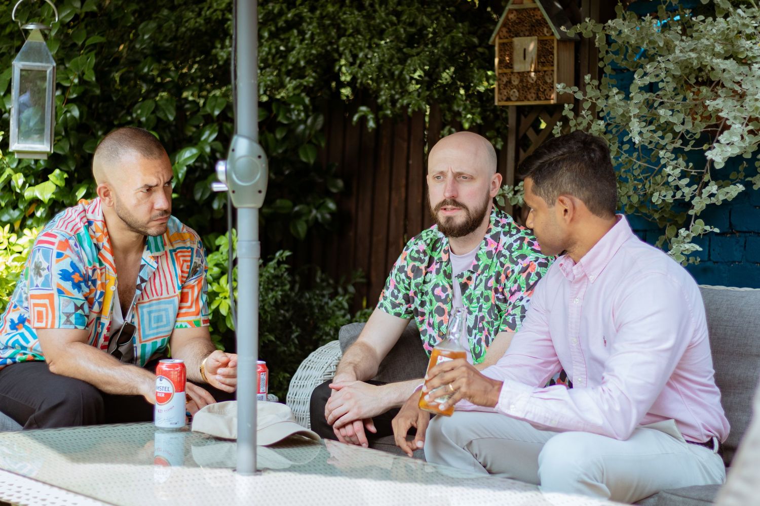 candid picture of men after wedding ceremony in the Kitchener–Waterloo Region