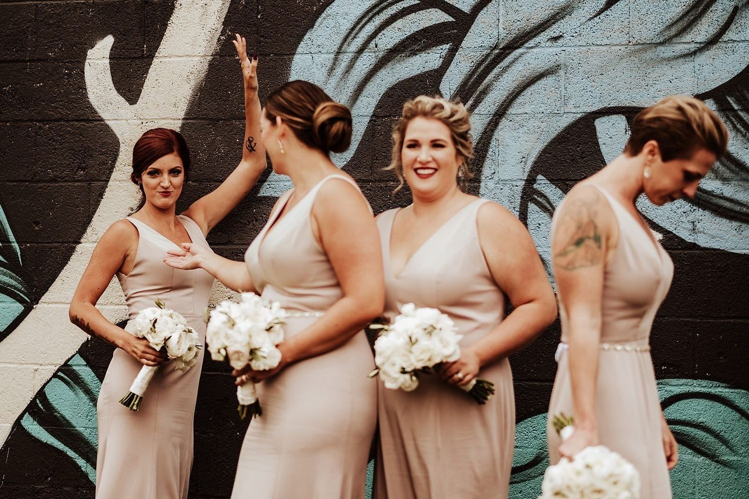 Joyful and energetic wedding celebration with Shannon, Karel, and their friends in Grand Rapids
