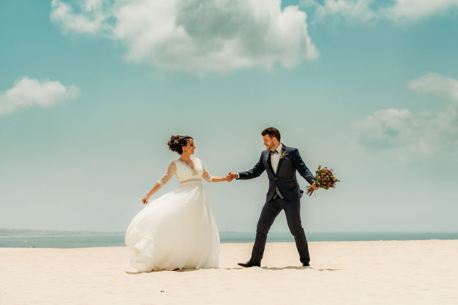 Fotografo en Tarifa y Valdevaquero, sesion de boda en la playa