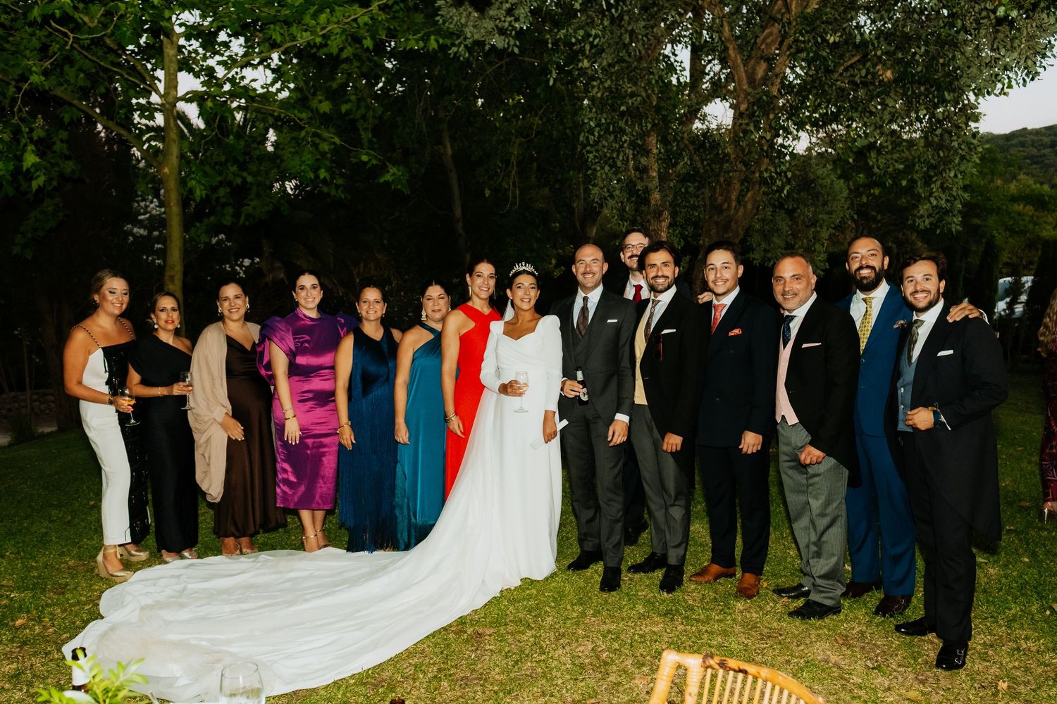 Invitados disfrutando del cóctel de boda en Hacienda Amoguera, Roberto Pecino fotografo