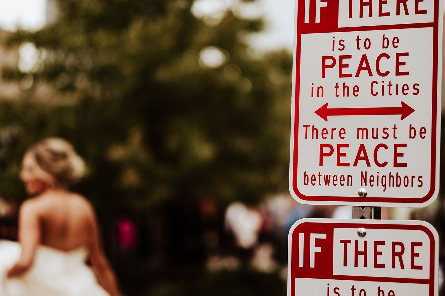 Urban street wedding photography