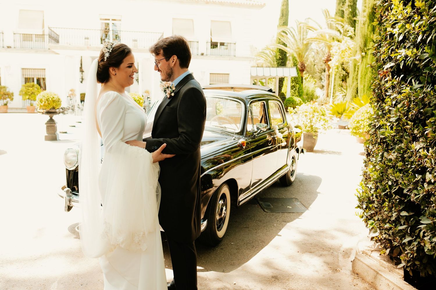 Sesión de fotos de pareja recién casada en un cortijo Andaluz