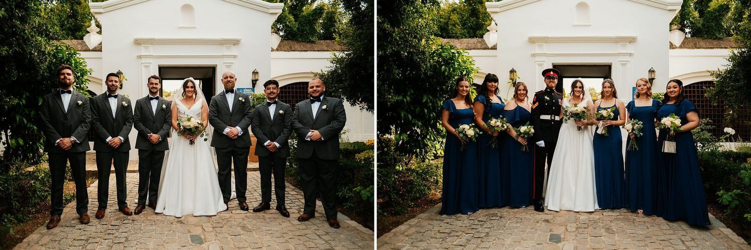 La novia con las damas y damos