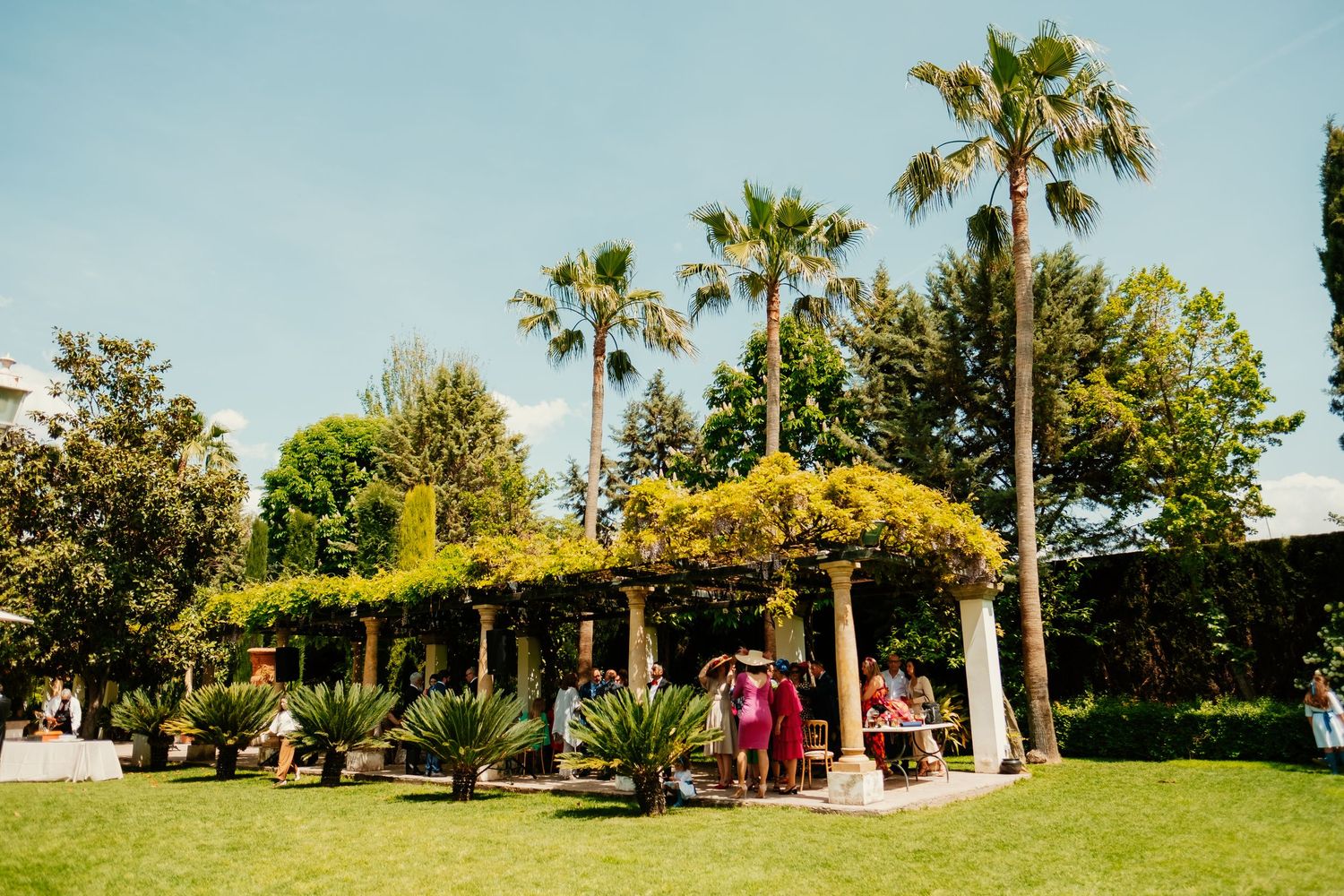 Panorámica de los jardines del Carmen de los Martires por el Fotógrafo Roberto Pecino en Granada