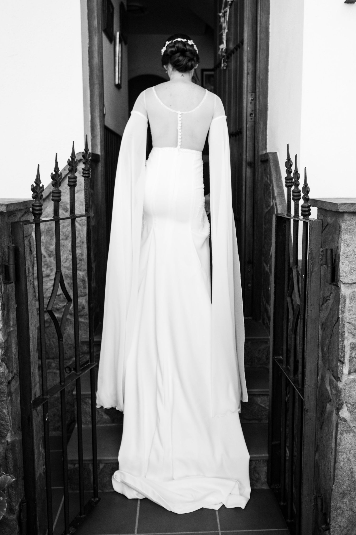 Detalles del vestido diseñado por la novia