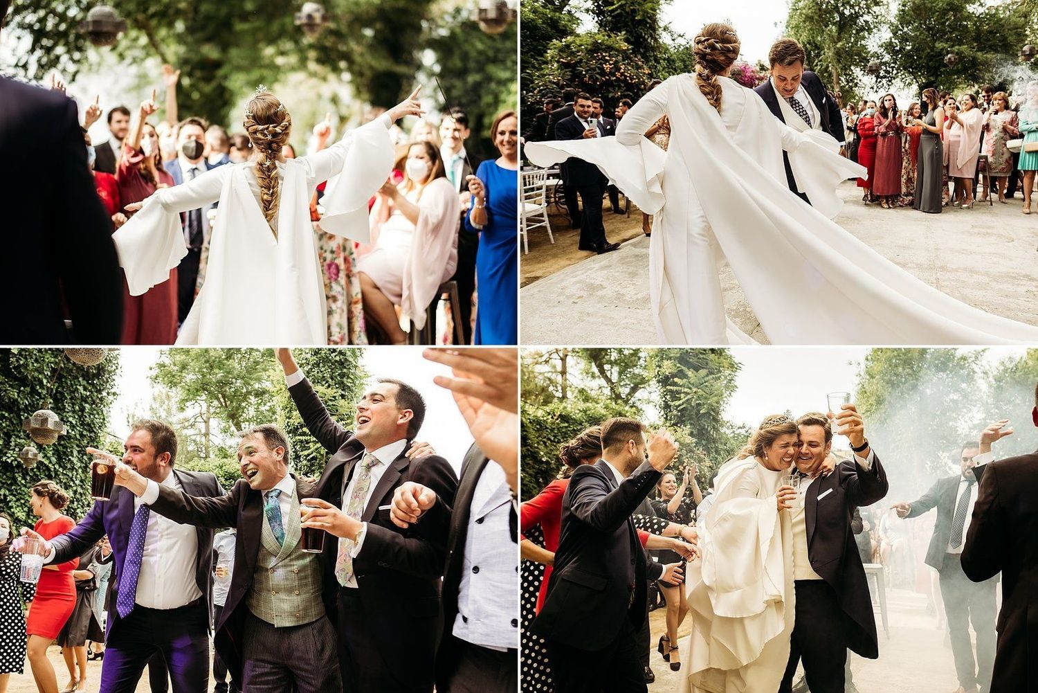 Invitados disfrutando de la celebración en la boda en Sevilla