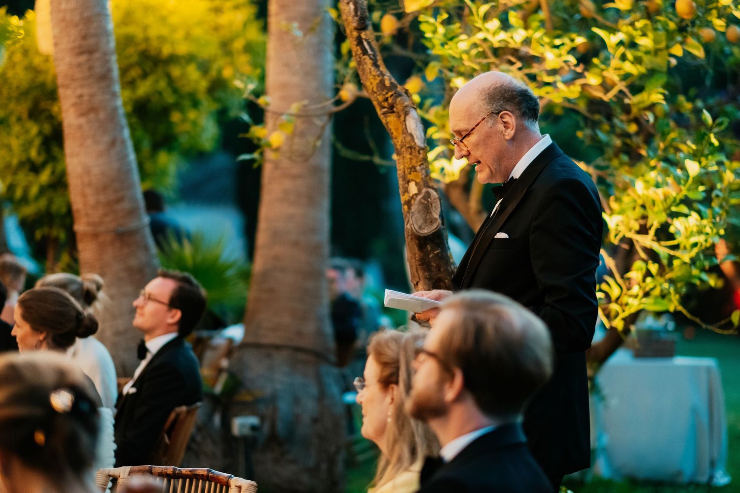 Lecturas del padrino en los jardines del Molino del Duque