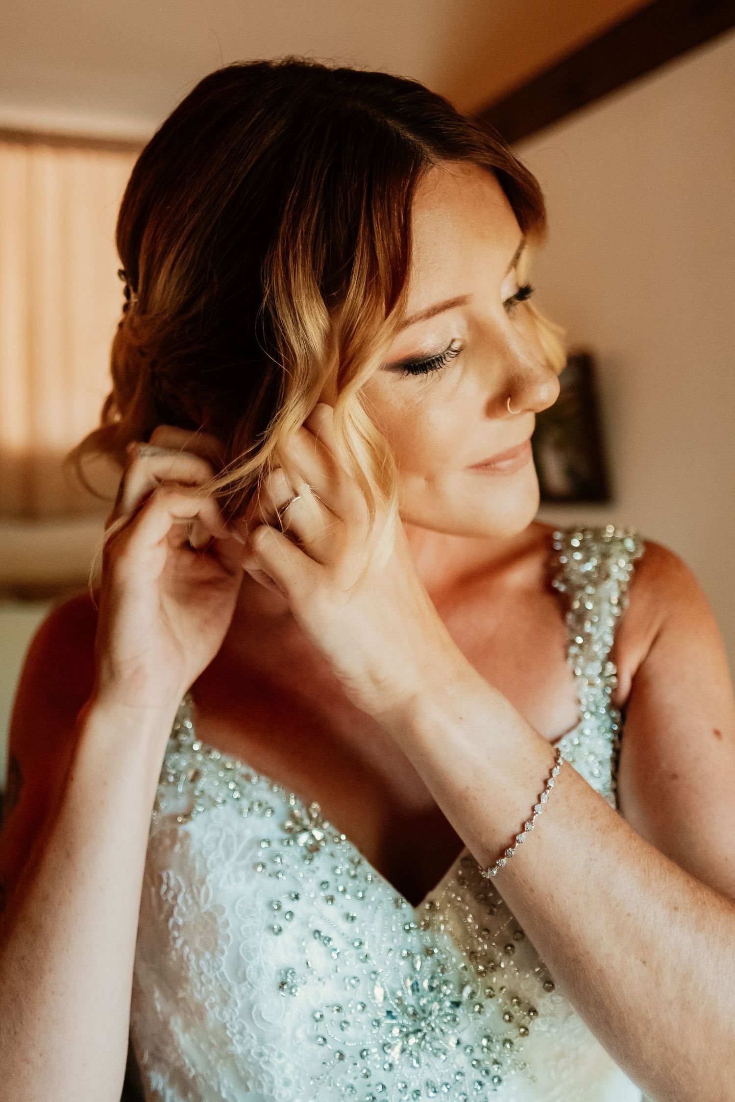 Maquillaje de novia natural por Esther Gavira para boda de destino en Hacienda Almoguera