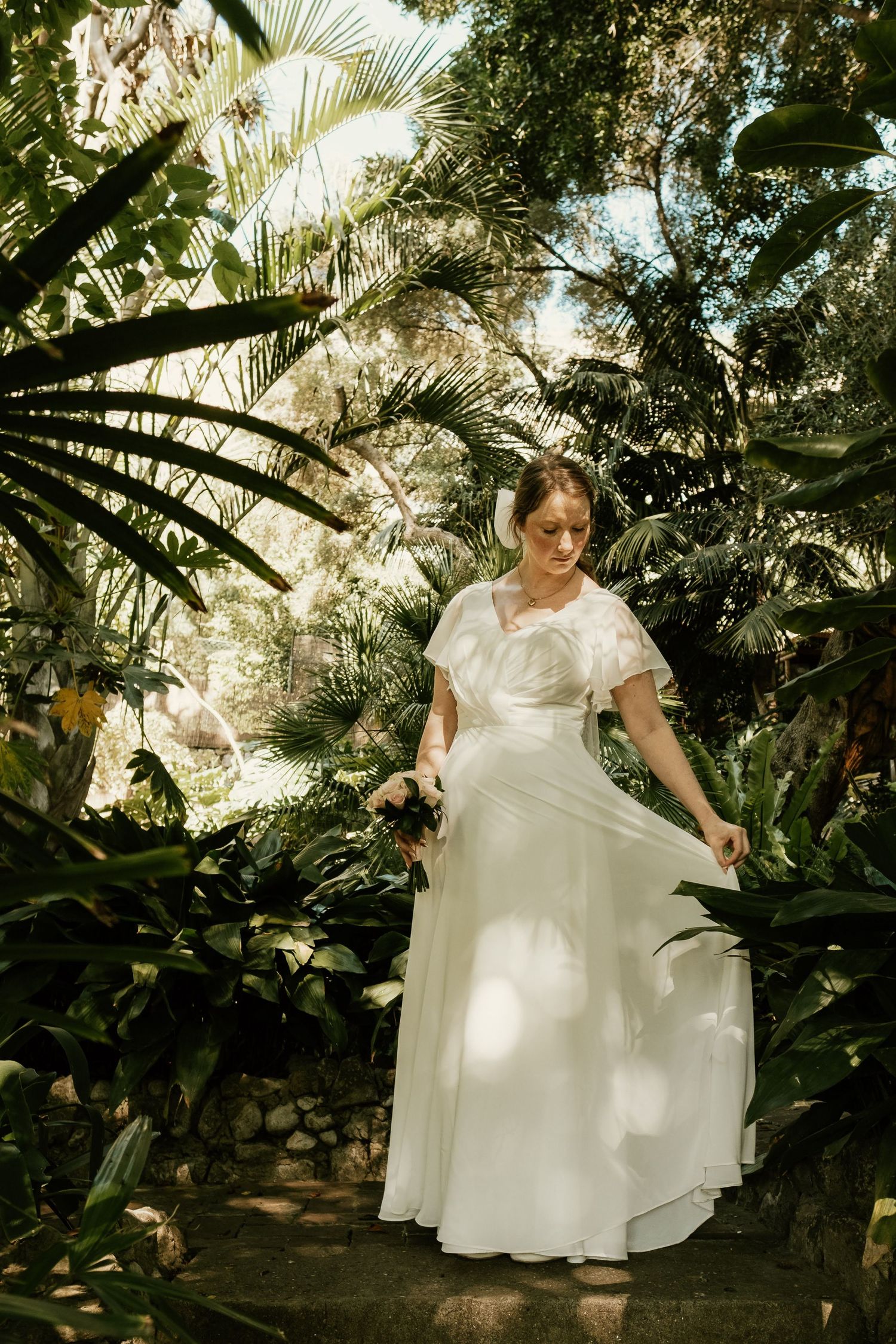 Detalle de la novia en boda íntima en Gibraltar, Roberto Pecino Fotógrafo