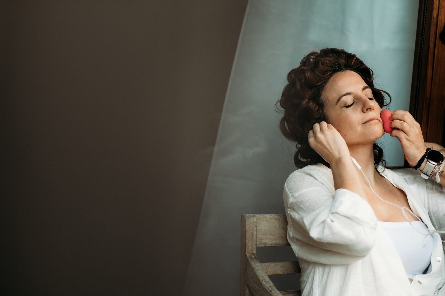 la novia relajada y sin estress durante sus preparativos