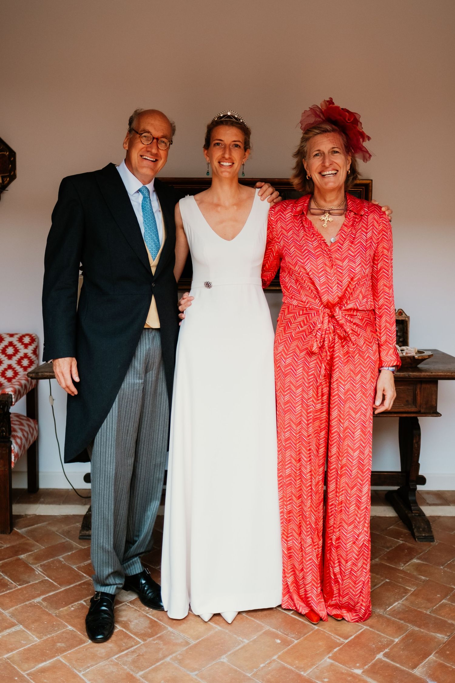 Novia Diana antes de salir para la iglesia de Sotogrande