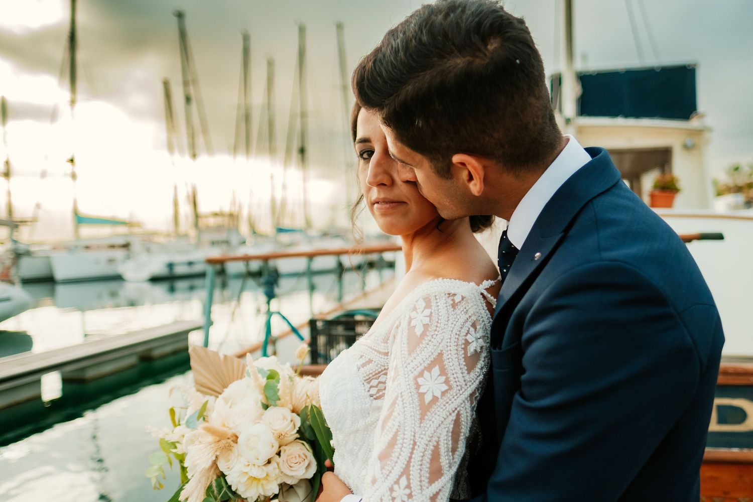 Fotografo en La Línea, reportaje de boda en Alcaides Marina