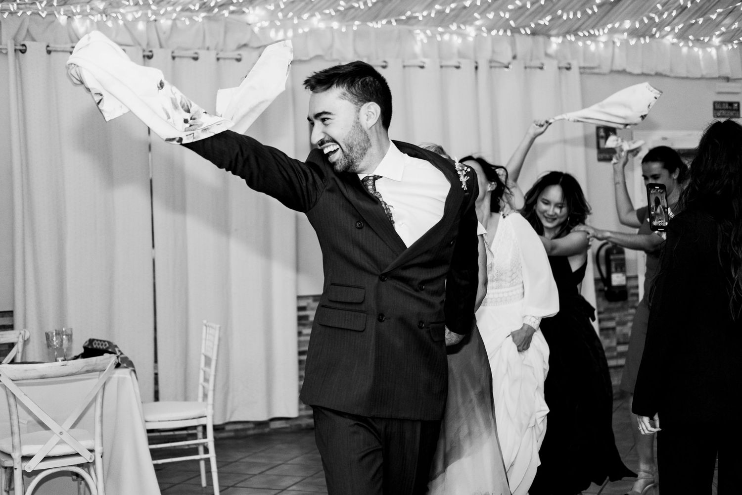 Invitados en la celebracion de una boda en la Finca Soto de Roma de Los Barrios